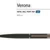 Ручка металлическая шариковая «Verona», софт-тач — изображение 2