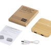 USB-хаб с беспроводной зарядкой из бамбука «Plato», 5 Вт — изображение 11