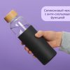 Стеклянная бутылка для воды в силиконовом чехле «Refine» — изображение 10