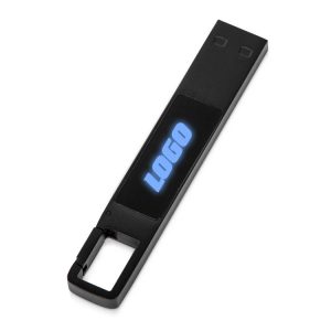 USB 2.0- флешка на 32 Гб c подсветкой логотипа «Hook LED»