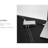 Хаб 8-в-1 Type-C «Hermes», USB 3.0 x 3, Type-C PD, HDMI, LAN, картридер — изображение 10