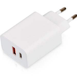Сетевое зарядное устройство c выходами USB-A и USB-C и быстрой зарядкой QC/PD «Recharger Pro», 30 Вт