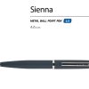 Ручка металлическая шариковая «Sienna», софт-тач — изображение 2
