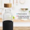 Стеклянная бутылка для воды в силиконовом чехле «Refine» — изображение 9