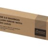 USB 2.0- флешка на 32 Гб c подсветкой логотипа «Bamboo LED» — изображение 5