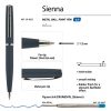 Ручка металлическая шариковая «Sienna», софт-тач — изображение 3