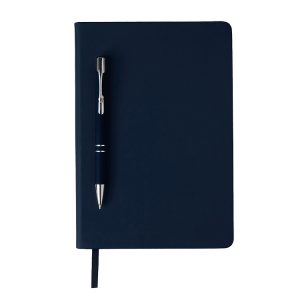 Бизнес-блокнот А5 «С3» soft-touch с магнитным держателем для ручки