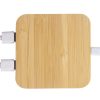 USB-хаб с беспроводной зарядкой из бамбука «Plato», 5 Вт — изображение 9
