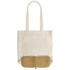 Складная сумка Jute из хлопка и джута с карманом — изображение 13
