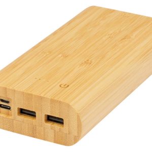 Портативное зарядное устройство «Tulda» из бамбука, 20000 mAh